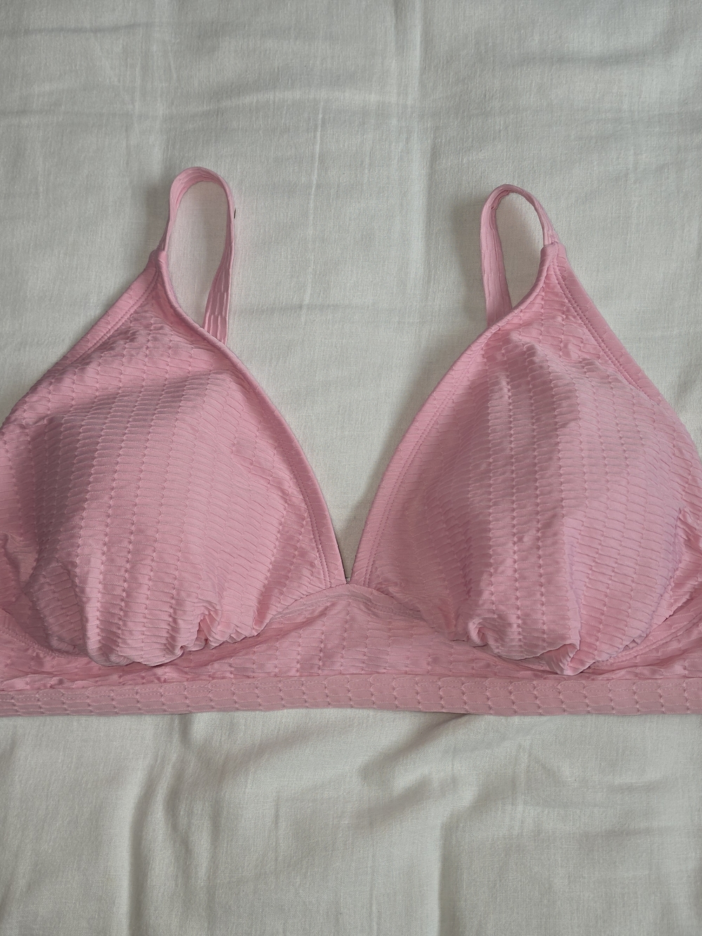 Stoney Clover Lane Pink Triangle Bikini Top